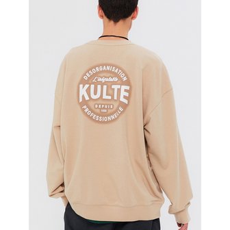 쿨트 SOFT CIRCLE SKETCH CREWNECK L.BEIGE