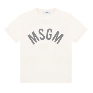 MSGM 24SS 키즈 여성 로고 프린팅 티셔츠 S4MSJBTH265 013