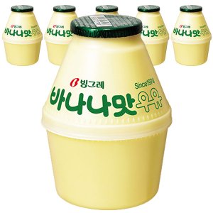  빙그레 바나나맛 우유 240ml x 6개 항아리 단지우유