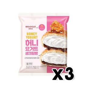 브레디크 요아정 허니요거트생크림빵 베이커리디저트 145g x 3개