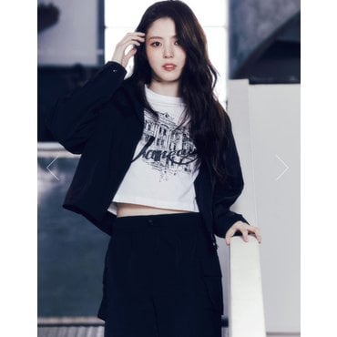 지오다노 NEW 한소희 나일론 집업 자켓 374521