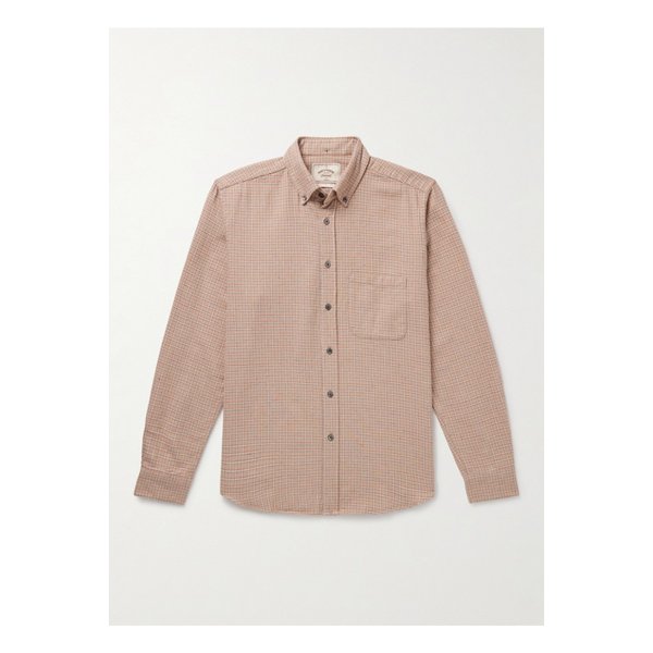 포르투기스 플란넬 에스투도 버튼다운 칼라 체크 코튼 플란넬 셔츠 46376663162911719