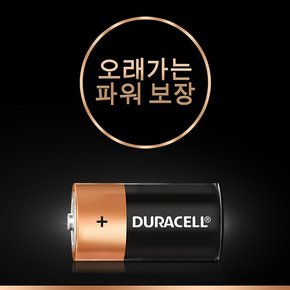 듀라셀 알카라인 건전지 C 2개입