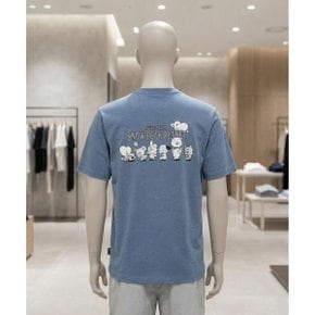 APPAREL I BT21 그래픽 반팔 티셔츠 S26MUFTS90 Blue 389841