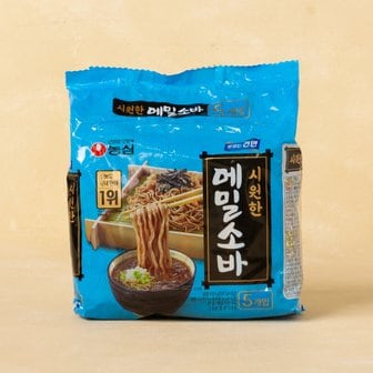 농심 메밀소바면 5입 635g (127g5입)