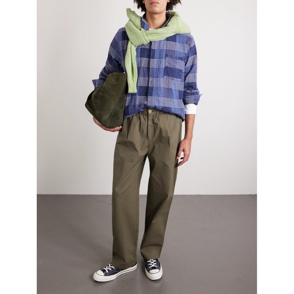 스트레이트 코튼 블렌드 립스톱 팬츠 46376663162945684