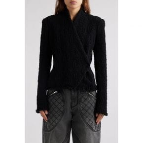 4877540 Isabel Marant Loyana Wool Blend Bouclé Sweater Jacket 95066122