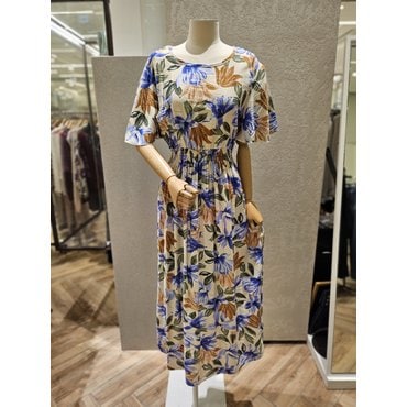 메종블랑쉬 반팔스모크밴딩원피스 M252JOP654D