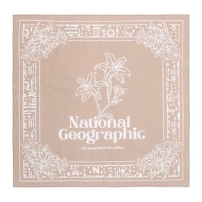 N265AAC070 그래픽 반다나 BEIGE