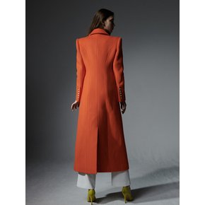 ORANGE WOOL COAT