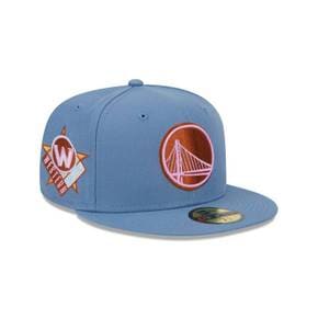 [해외] 1046877 뉴에라 모자 NBA 골든스테이트 워리어스 Color Pack Faded Blue 59FIFTY Fitted