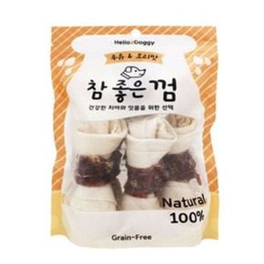 헬로도기 참 좋은껌 우유 오리맛 강아지 애견껌 6P