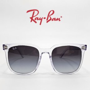 [RAY BAN] 레이밴 RB4401D 6447/8G 레이벤 오버핏 뿔테스퀘어선글라스