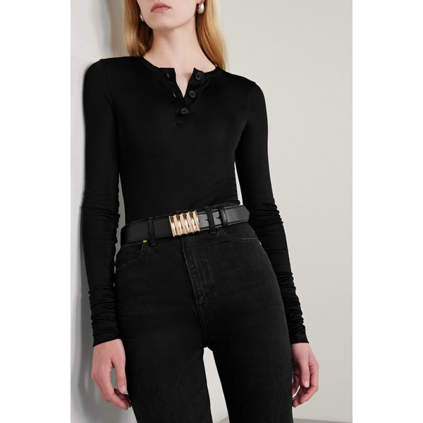 케이트 쥴리어스 미디엄 가죽 벨트 블랙 1647597326864709