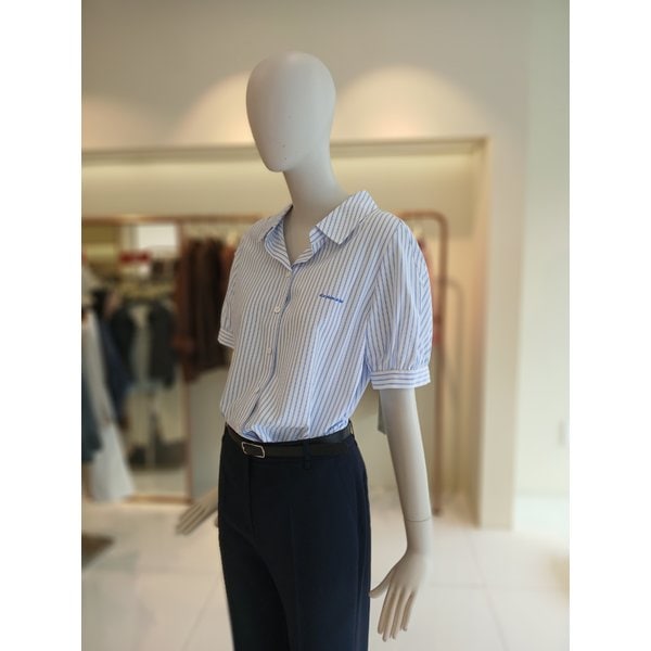 [여주점] 씨씨콜렉트 스트라이프셔츠블라우스 E262msc143