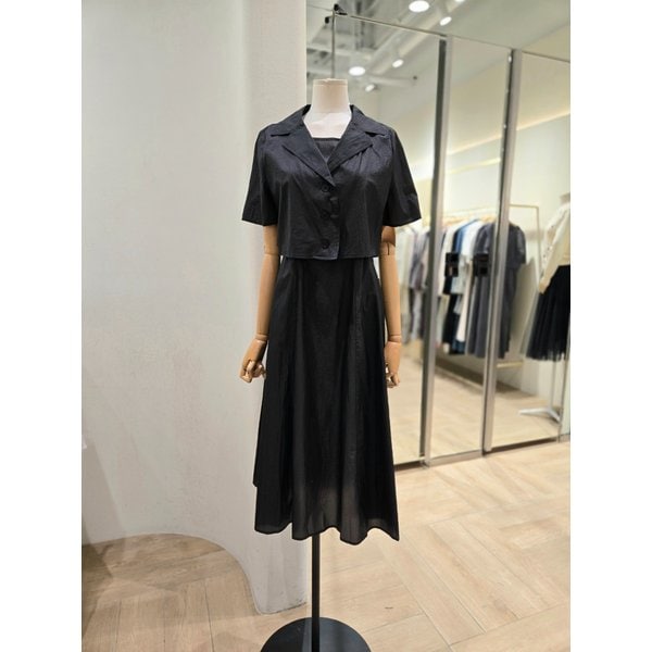 [부산점] SET] 카라반팔 JK + 허리스트링 나시  원피스(PR2WO163)