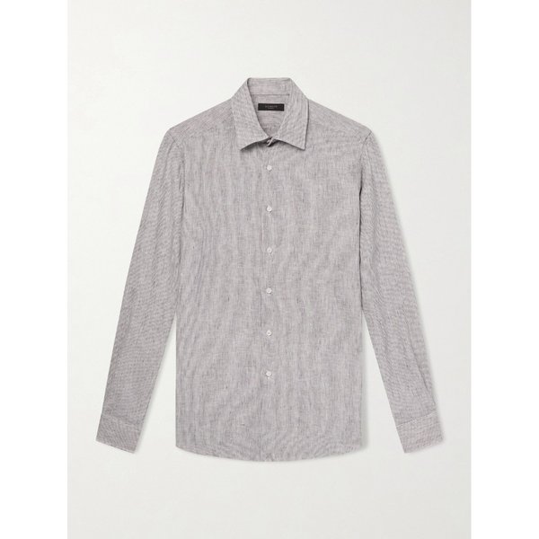 스트라이프 리넨 셔츠 46376663163019175