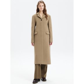 SLIM WOOL SINGLE COAT_BEIGE