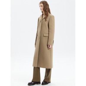 SLIM WOOL SINGLE COAT_BEIGE