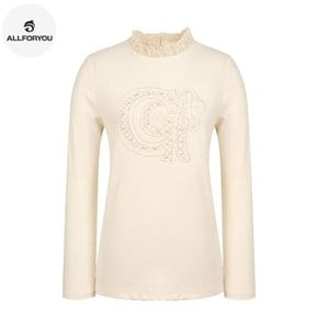 [여성] Pearl decorated one point t-shirt ALTRM1231-ivory