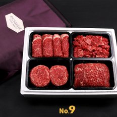 [산지직송/냉장]한우  1++등급 9 프리미엄 선물세트 32호 2.4kg (등심,불고기,국거리,산적 각600g)