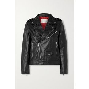 + Net Sustain River Leather Biker Jacket 블랙