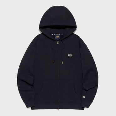 LEE 스몰 트위치 로고 후드 집업 블랙 LE2501HZ01BK