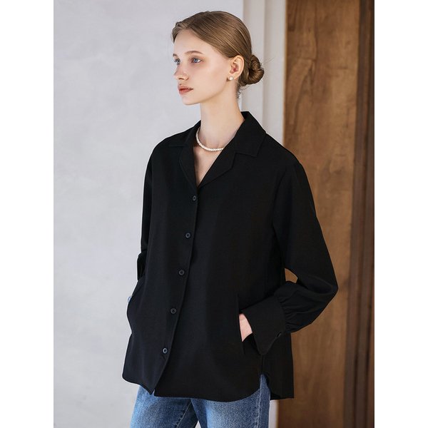 레이온 텐션 풀오픈 셔츠 블라우스 JDWAAA29M(E)