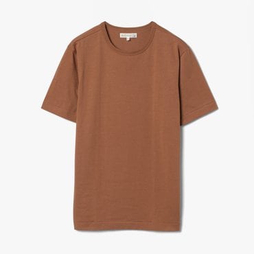 샌프란시스코마켓 MERZ B.SCHWANEN 메르츠 비 슈바넨 GOOD ORIGINALS STURDY JERSEY T-SHIRT BROWN MBE1M60002A50