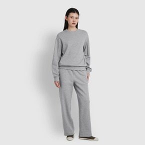 여 기모 스웨트 세미 와이드 팬츠 J125401035083