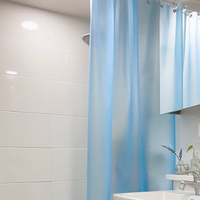늘푸른 욕실커튼 블라인드 샤워커튼 (100cm*160cm) 연블루