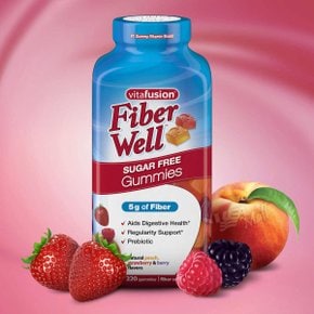 비타퓨전 파이버 웰 슈가 프리 220 구미 VITAFUSION FIBER WELL SUGAR FREE, 220 GUMMIES