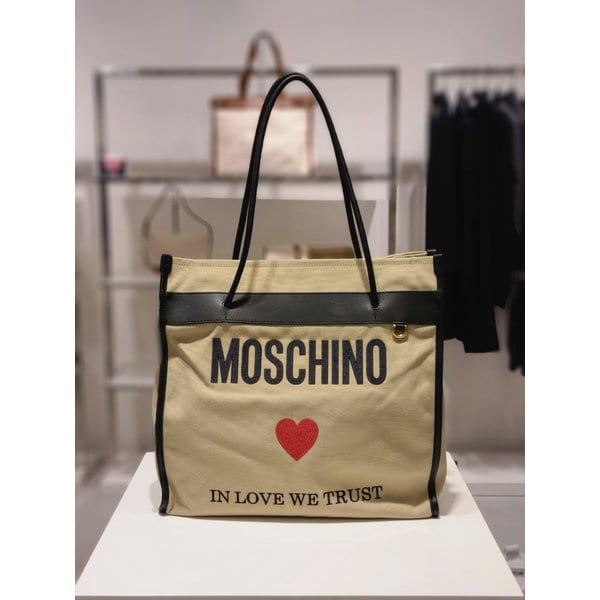 [여주점] 로고자수 패브릭 빅숄더백 (753282071081)