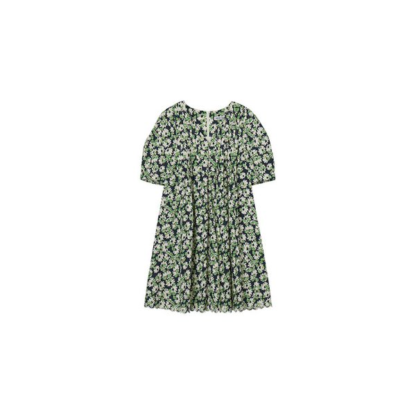 Floral Printed Mini Dress VC2433OP322M (navy)