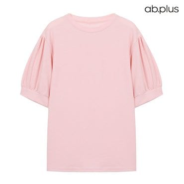 ab.f.z [ab.plus/신상] 퍼프소매 라운드 반팔 티셔츠 (LSZ5MK35A)