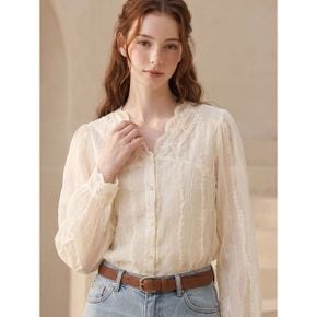 로맨틱 브이 시스루 블라우스 B6F0033_P435898249
