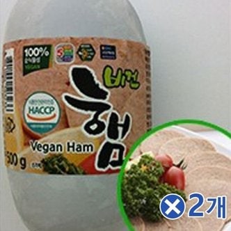  콩과 현미로 만든 콩고기 비건햄 1kg(500gX2p) (WFCECA3)