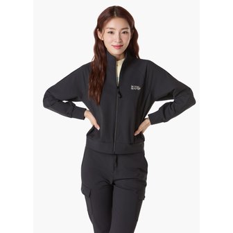 르꼬끄골프 [여주점] [ENJOY] 여성 레터링 포인트 풀집업 점퍼 GQ122LBL24 BLCK