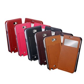 Galaxy Note2 Real Leather View 천연가죽 다이어리 - View Case