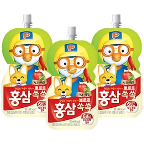 뽀로로 홍삼쏙쏙 사과매실 100ml/ 15개