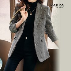 KARRA 다트슬림롱라펠자켓_A3F0113