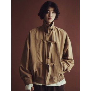 D-RING STRAP HARRINGTON JACKET_BR