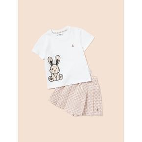 *시즌오프10%*[BEANPOLE KIDS] 빙키 모노그램 여아 상하 세트  아이보리 (BI4342G010)