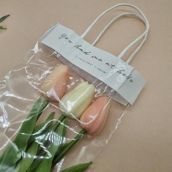 셀러허브 꽃다발 포장 봉투 소 꽃 비닐 봉투 포장지 쇼핑백 (S11194405)