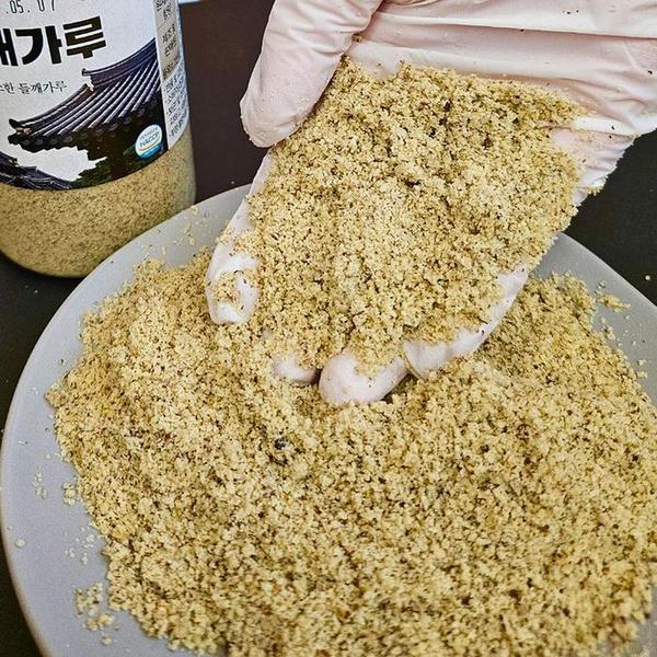확대된 대표 진짜 국산 들깨 가루 250g 국산 거피들깨가루 살짝 볶은들깨 가루 국산 햇 들깨 가루 팩 국산 탈피들깨가루(1)