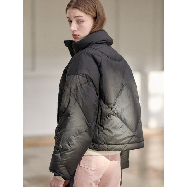 STRING DETAIL GOOSE DOWN SHORT JACKET [3COLORS]