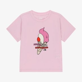 [노스페이스 키즈 공식] 키즈 아이스크림 반팔 티 NT7US19U_CPI