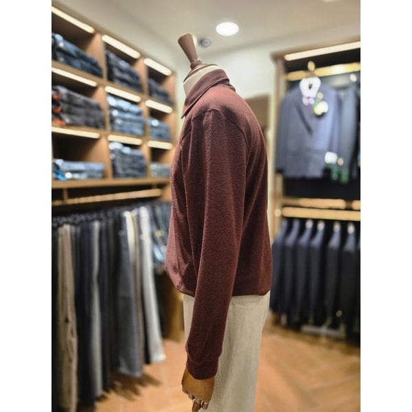 [여주점] 코오롱 브렌우드 남성 기모 솔리드 폴로넥 티셔츠 BRTAW25411WIX