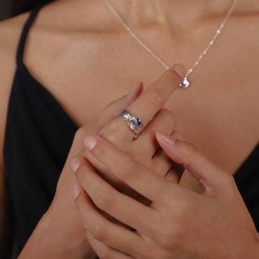 서림아트 Organic Textured Open Ring