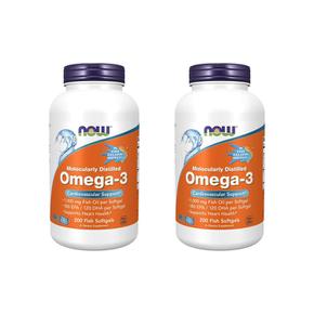 [해외직구] 나우푸드 오메가3 1000mg 200피쉬소프트젤 2팩 NOW Foods Omega-3 1000 mg - 200 Fish Softgels